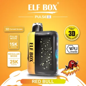 Elf Box Pulse X 25000 Puffs Dual Mesh 0% 2% 3% 5% Low Nicotine 3D Curved LED Screen Rechargeable Disposable Vapes Pen Bulk Buy Wholesale - RiftVape - 12