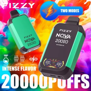 Fizzy Nova 20000 Puffs Dual Mesh 2% 5% Low Nicotine Rechargeable Disposable Vapes Pen Bulk Buy Wholesale - RiftVape - 10