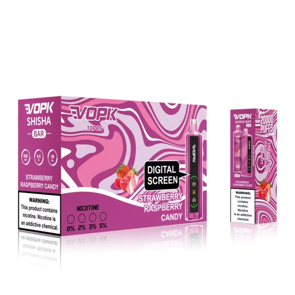 VOPK Shisha Bar 20000 Puffs 0% 2% 3% 5% Low Nicotine Rechargeable Disposable Vapes Pen Bulk Buy Wholesale - RiftVape - 10