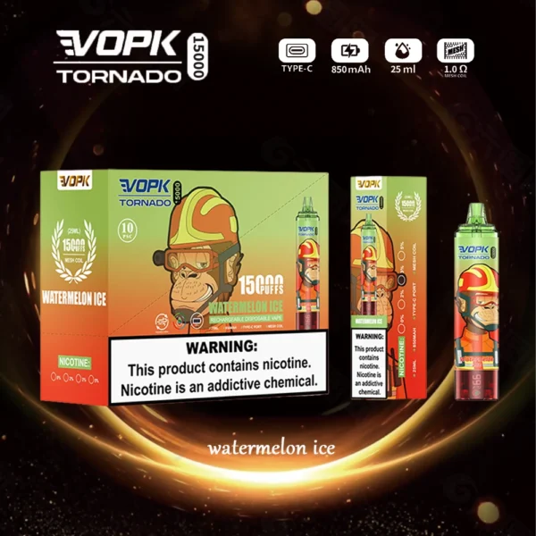 VOPK Tornado 15000 Puffs 0% 2% 3% 5% Low Nicotine Rechargeable Disposable Vapes Pen Bulk Buy Wholesale - RiftVape - 3