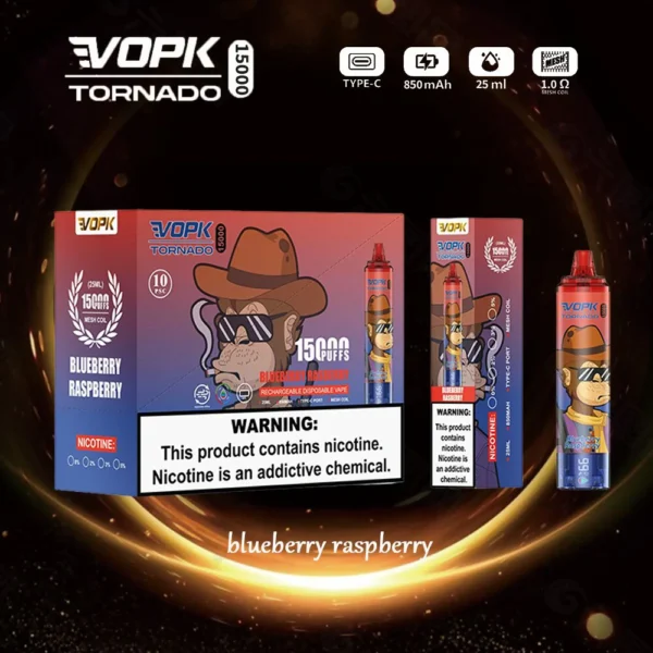 VOPK Tornado 15000 Puffs 0% 2% 3% 5% Low Nicotine Rechargeable Disposable Vapes Pen Bulk Buy Wholesale - RiftVape - 4