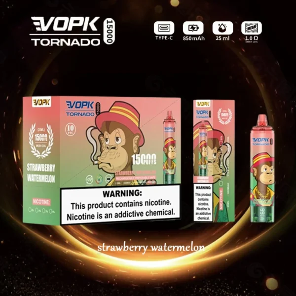 VOPK Tornado 15000 Puffs 0% 2% 3% 5% Low Nicotine Rechargeable Disposable Vapes Pen Bulk Buy Wholesale - RiftVape - 7