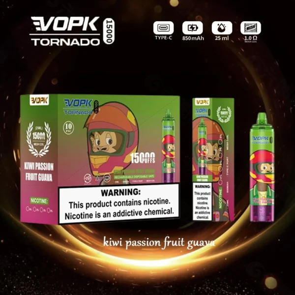 VOPK Tornado 15000 Puffs 0% 2% 3% 5% Low Nicotine Rechargeable Disposable Vapes Pen Bulk Buy Wholesale - RiftVape - 8