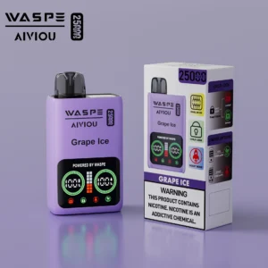 WASPE 25000 PUFFS Dual Mesh Box 0% 2% 5% Low Nicotine LED Display Rechargeable Disposable Vapes Pen Bulk Buy Wholesale - RiftVape - 13