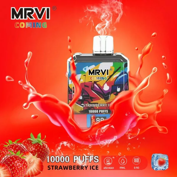 MRVI Coming 10000 Puffs Pantalla digital 2% 3% 5% Vapes desechables recargables con bajo contenido de nicotina Pluma Compra a granel al por mayor - RiftVape - 8