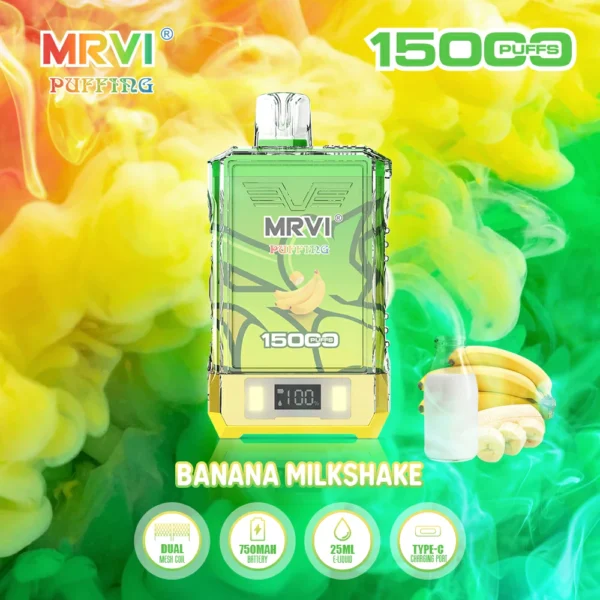 MRVI Puffing 15000 Puffs Pantalla digital de malla dual 2% 5% Vapes desechables recargables con bajo contenido de nicotina Pluma Compra a granel al por mayor - RiftVape - 3