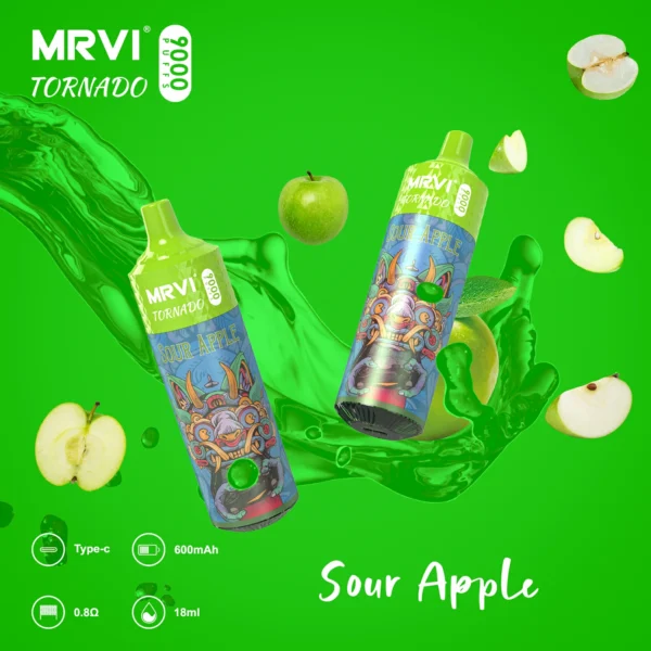 MRVI Tornado 9000 Puffs 2% 3% 5% Vapes desechables recargables con bajo contenido de nicotina Compra a granel al por mayor - RiftVape - 11