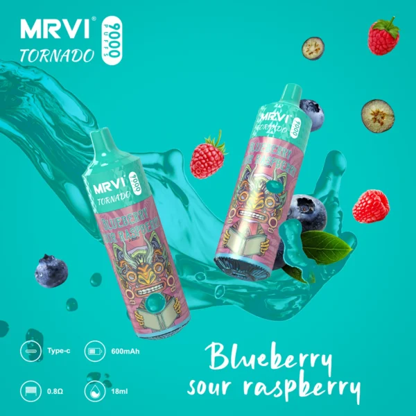MRVI Tornado 9000 Puffs 2% 3% 5% Vapes desechables recargables con bajo contenido de nicotina Compra a granel al por mayor - RiftVape - 5