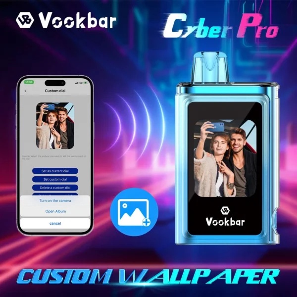 Vookbar Cyber Pro 30000 Puffs Dual Mesh Touch Screen 0% 2% 3% 5% Low Nicotine Rechargeable Disposable Vapes Pen Bulk Buy Wholesale - RiftVape - 11