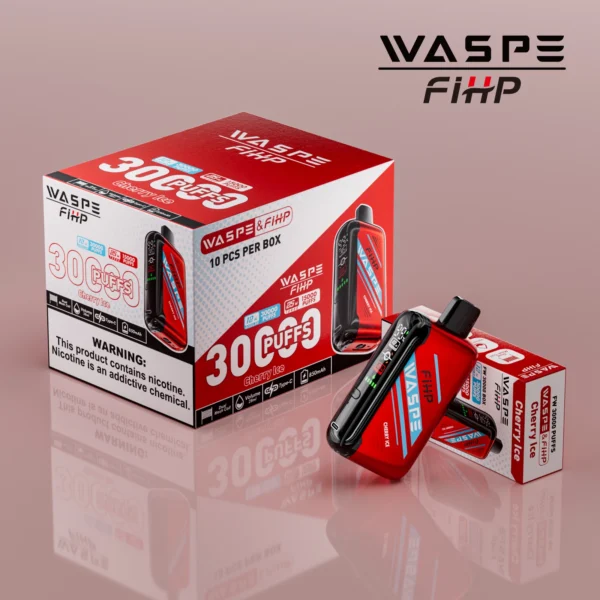 WASPE FIHP 30000 Puffs Dual Mesh 0% 2% 5% LED Display Low Nicotine Rechargeable Disposable Vapes Pen Bulk Buy Wholesale - RiftVape - 13