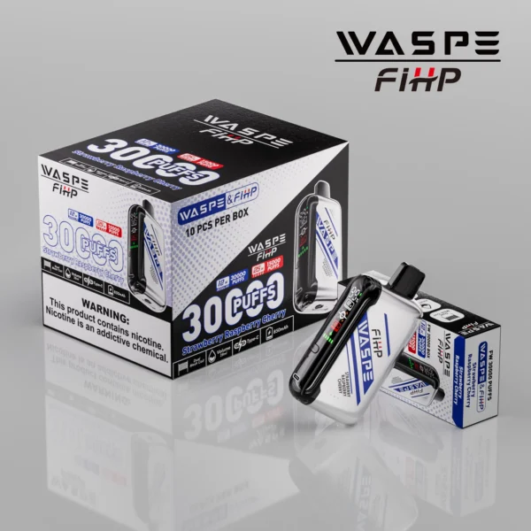 WASPE FIHP 30000 Puffs Dual Mesh 0% 2% 5% LED Display Low Nicotine Rechargeable Disposable Vapes Pen Bulk Buy Wholesale - RiftVape - 15