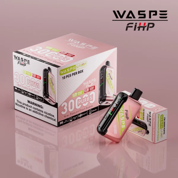 WASPE FIHP 30000 Puffs Dual Mesh 0% 2% 5% LED Display Low Nicotine Rechargeable Disposable Vapes Pen Bulk Buy Wholesale - RiftVape - 5