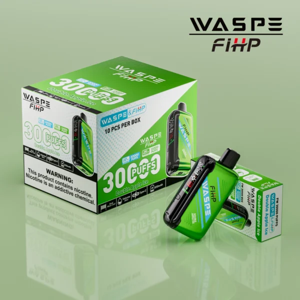 WASPE FIHP 30000 Puffs Dual Mesh 0% 2% 5% LED Display Low Nicotine Rechargeable Disposable Vapes Pen Bulk Buy Wholesale - RiftVape - 8