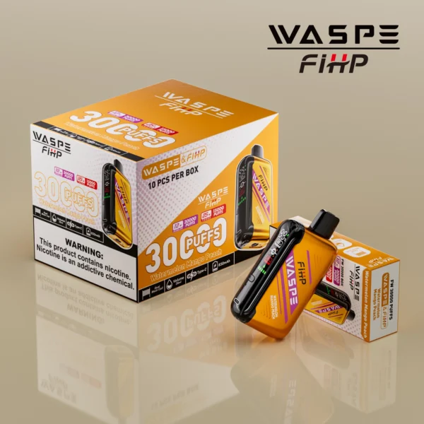 WASPE FIHP 30000 Puffs Dual Mesh 0% 2% 5% LED Display Low Nicotine Rechargeable Disposable Vapes Pen Bulk Buy Wholesale - RiftVape - 2