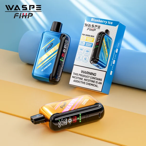 WASPE FIHP 30000 Puffs Dual Mesh 0% 2% 5% LED Display Low Nicotine Rechargeable Disposable Vapes Pen Bulk Buy Wholesale - RiftVape - 1