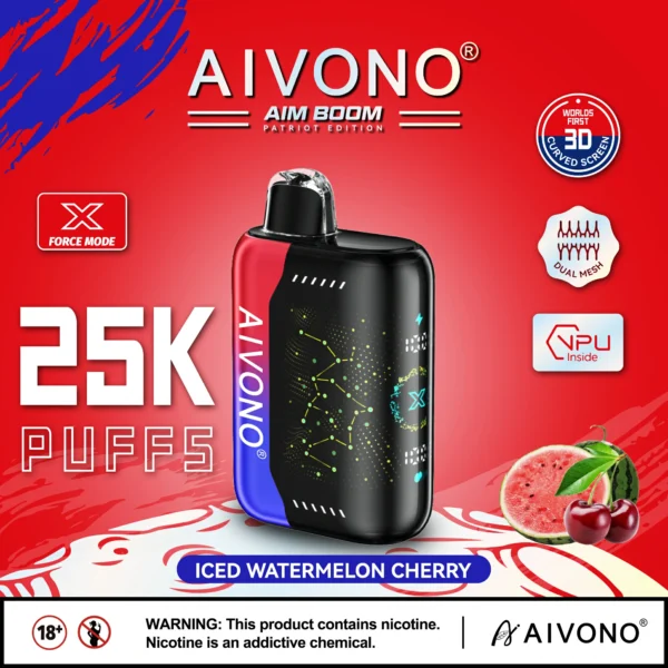 AIVONO AIM BOOM 25000 Puffs Pantalla digital de malla dual 0% 2% 3% 5% Vapes desechables recargables con bajo contenido de nicotina Pluma Compra a granel al por mayor - RiftVape - 2