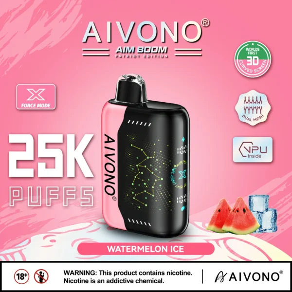 AIVONO AIM BOOM 25000 Puffs Pantalla digital de malla dual 0% 2% 3% 5% Vapes desechables recargables con bajo contenido de nicotina Pluma Compra a granel al por mayor - RiftVape - 4
