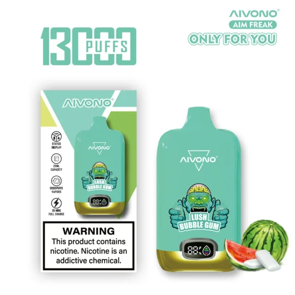 AIVONO AIM FREAK 13000 Puffs Pantalla digital 0% 2% 3% 5% Vapes desechables recargables con bajo contenido de nicotina Pluma Compra a granel al por mayor - RiftVape - 10