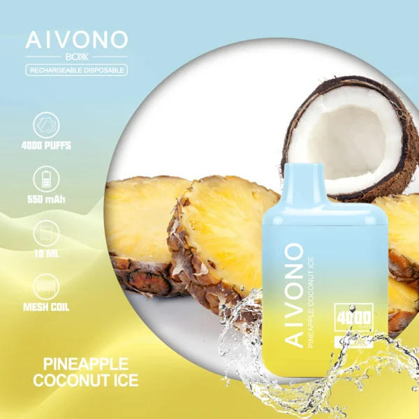 AIVONO AIM BOXX 4000 Puffs 0% 2% 5% Vapes desechables recargables con bajo contenido de nicotina Compra a granel al por mayor - RiftVape - 3