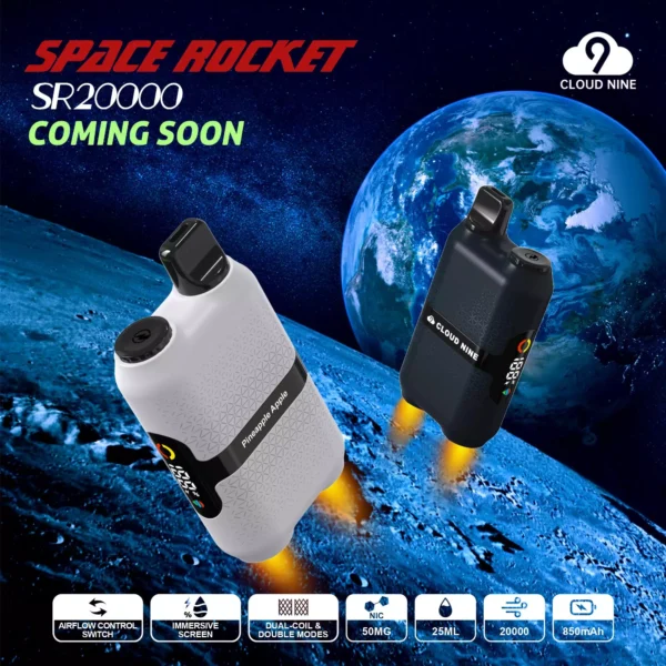CLOUD NINE D33 20000 Puffs Dual Mesh ieskaujošs ekrāns 5% ar zemu nikotīna saturu, atkārtoti uzlādējama vienreizēja vapes pildspalva lielapjoma pirkšana vairumtirdzniecība — RiftVape — 1