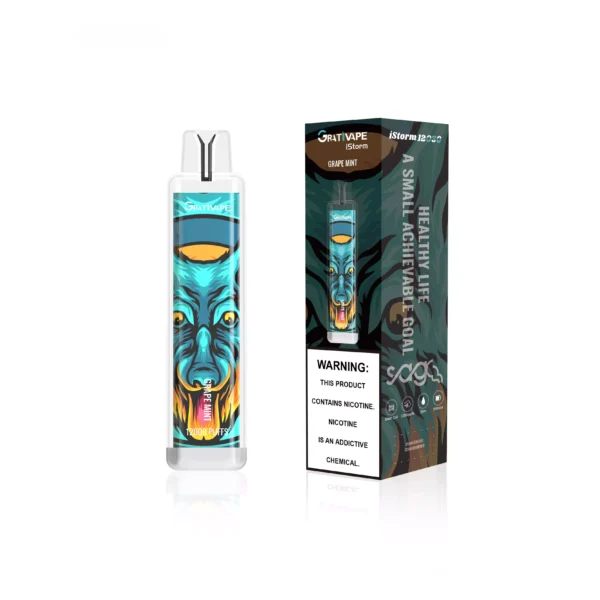 Grativape iStorm 12000 Puffs 0% 2% 3% 5% Nízkonikotínové dobíjacie jednorazové vapes pero Hromadný nákup – RiftVape – 8