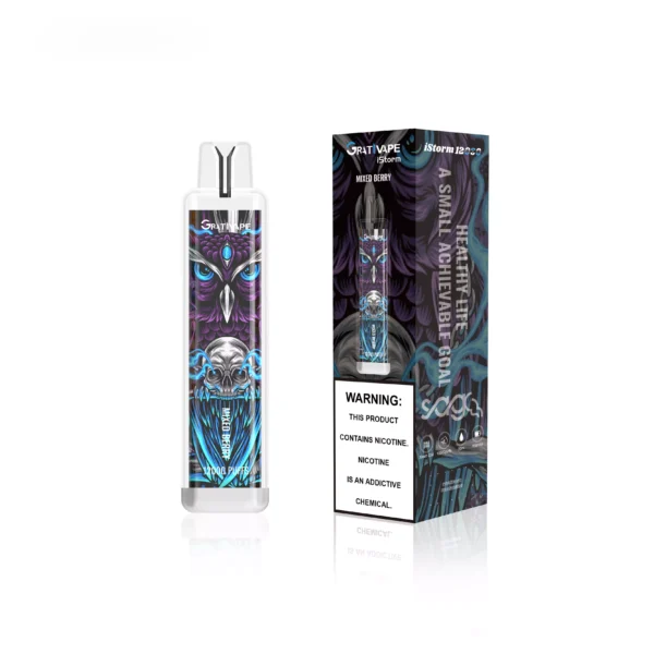 Grativape iStorm 12000 Puffs 0% 2% 3% 5% Nízkonikotínové dobíjacie jednorazové vapes pero Hromadný nákup – RiftVape – 10