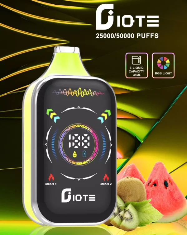 IQTE 50000 Puffs Dual Mesh RGB pilnekrāna 0% 2% 5% ar zemu nikotīna saturu, atkārtoti uzlādējama vienreizēja Vapes pildspalva lielapjoma pirkšana vairumtirdzniecība - RiftVape - 4